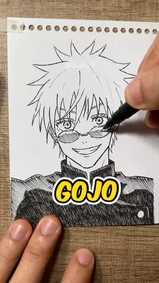 Como Desenhar O Satoru Gojo Bem Simples Do Anime Jujutsu Kaisen