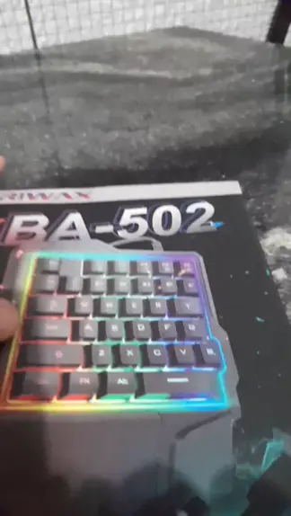 Teclado de uma mão BRIWAX BA 502 mobilador FreeF Kwai