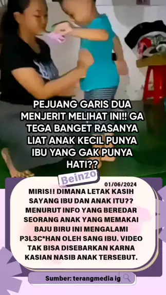 video viral ibu lecehkan anak kecil baju biru   