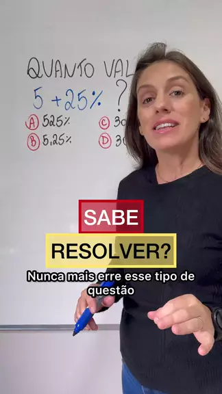 💡QUANTO VALE 5 + 25%? 🚀Compartilhe e siga-me… ️ ...| Kwai