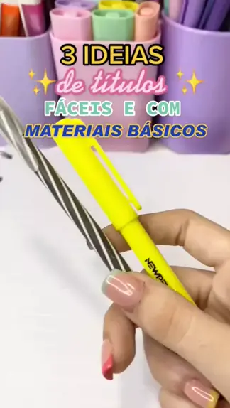 Títulos para caderno: 14 ideias bonitas e fáceis de fazer - Artesanato