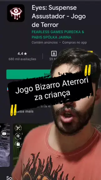 Testei um NOVO JOGO de terror MUITO BIZARRO!