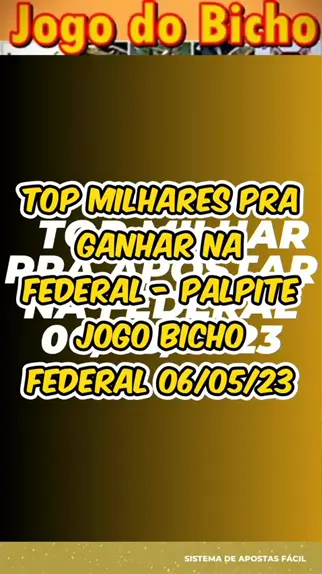 palpite pra federal