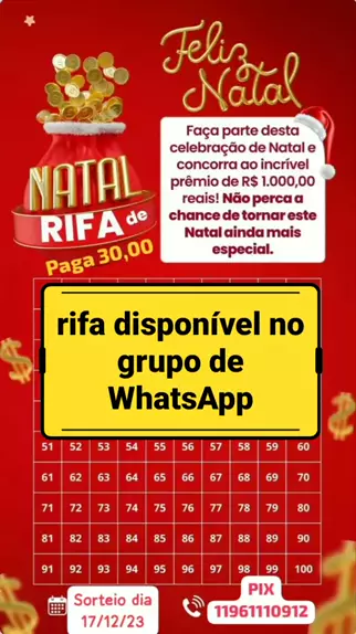 Grupo de WhatsApp ☘️Rifa do Pix☘️