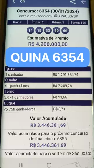 O sorteio da Quina 6344 distribui R$ 10.000.000,00 em prêmios