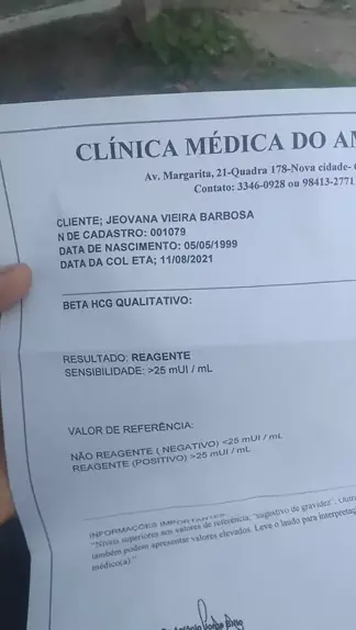 BETA-HCG QUALITATIVO. :: Não Reagente